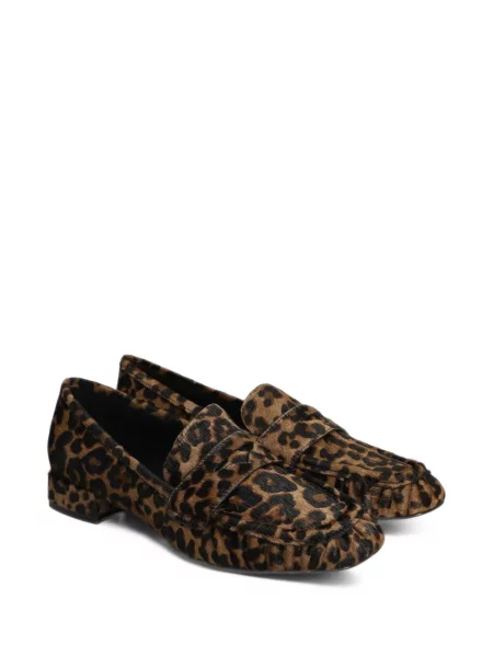 Pantofi loafer Bibi Lou cu imagine cu model leopard maro