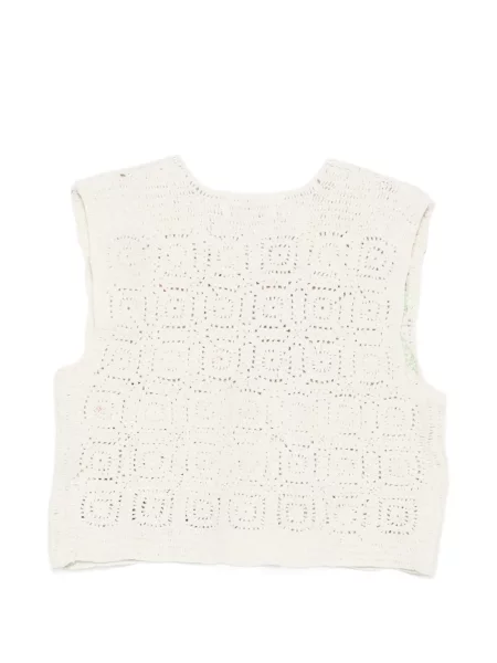 Croșetat vestă Maison Labiche cu broderie