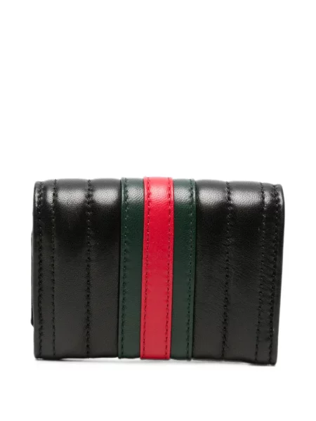 Matlasat portofel Gucci din piele negru
