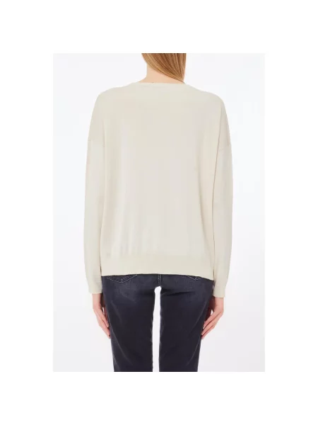 Dzianinowy sweter Liu Jo beżowy