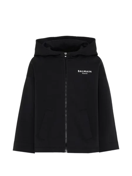 Bluza z kapturem dziecięca Balmain czarna