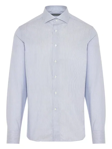 Cămașă Canali din poplin albastru