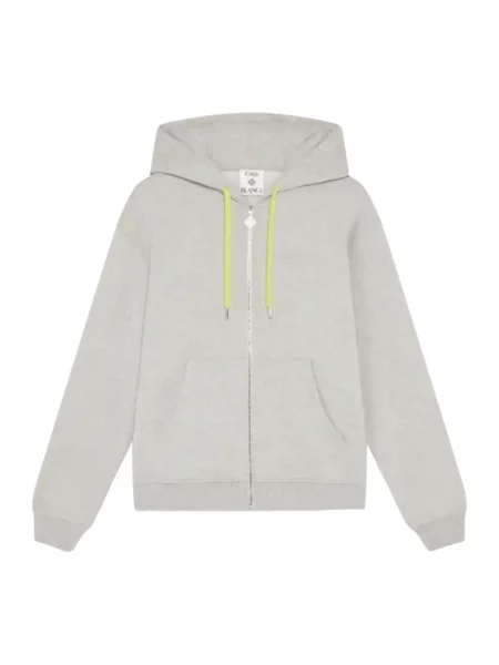 Bluza z kapturem Casablanca z kaszmiru z kapturem szara
