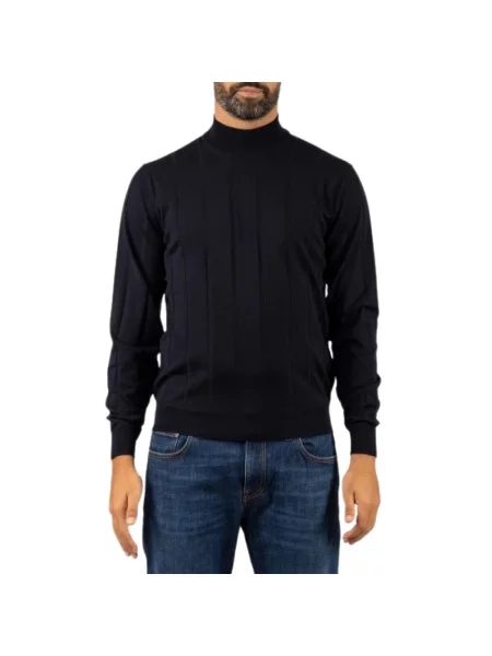 Sweter Filippo De Laurentiis wełniany niebieski