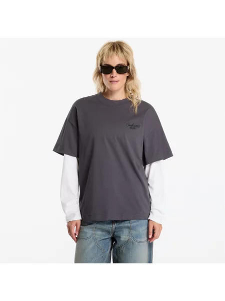 T-shirt Carhartt WIP S/S Signature Script T-Shirt UNISEX Graphite/ Dark Scarab S