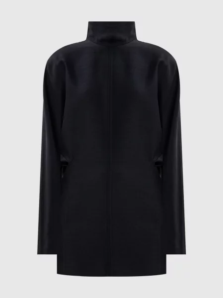 Шерстяное платье мини Carven черное