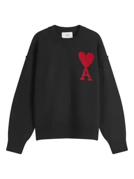 Sweter Ami Paris czarny