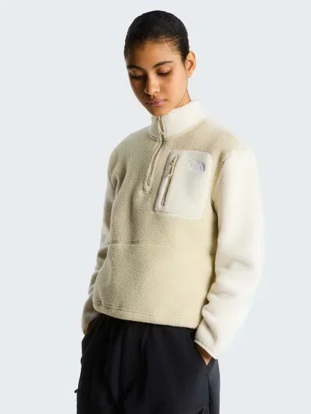 Флисовый свитер The North Face бежевый