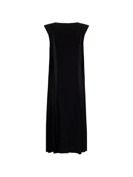 Rochie Max Mara din satin fără mâneci negru