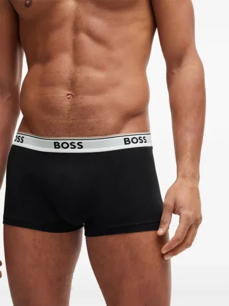 Боксерки Boss с автограф черно