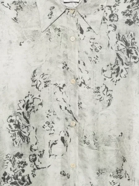 Cămașă Alysi cu model floral cu imagine alb