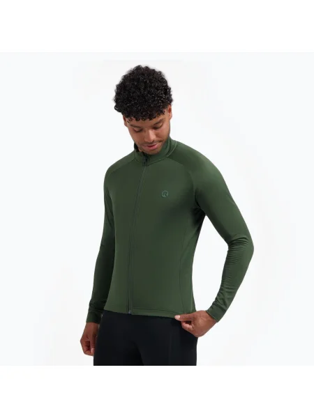 Велосипедна футболка з довгим рукавом Rogelli Essential II green зелена