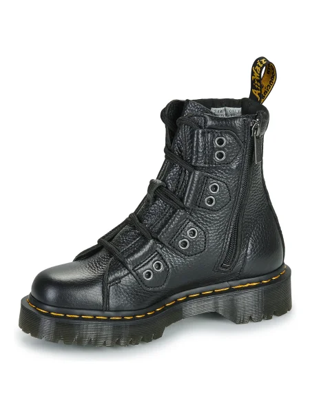 Čipkované členkové topánky Dr. Martens čierna