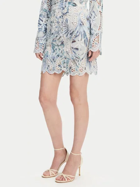 Guess Spódnica mini niebieski