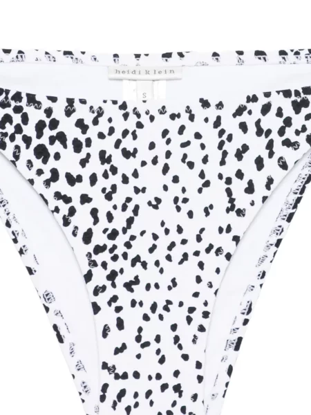 Bikini Heidi Klein cu imagine cu legături alb