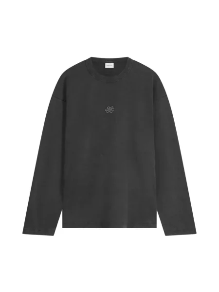 Filling Pieces longsleeve Boxy Embroidered czarna