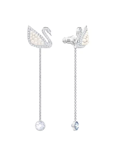 Kolczyki Swarovski szare