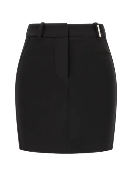Fusta mini The Attico cu broderie negru