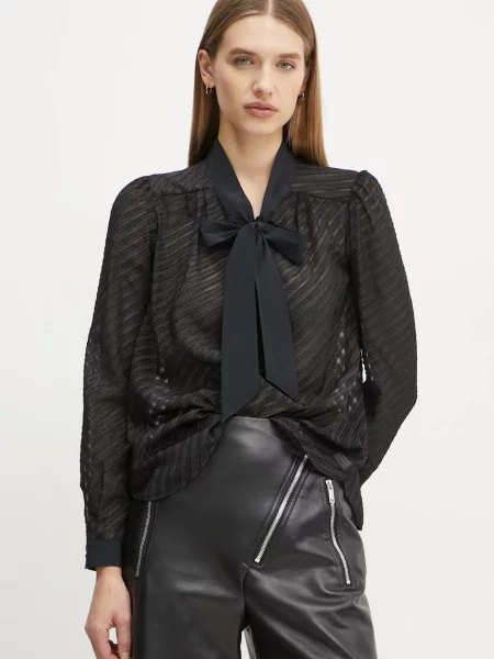 Блуза G-Star Raw с десен черно