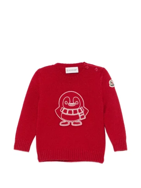 Sweter dziecięcy Moncler Enfant czerwony