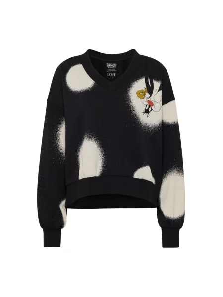 Dzianinowy sweter Lecomte czarny