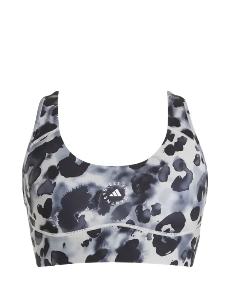Top Adidas By Stella Mccartney cu imagine cu imprimeu animal print