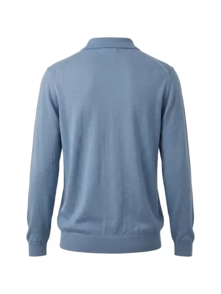 Lung tricou polo Drumohr albastru