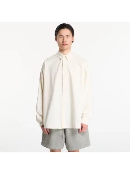 Cămașă Fear of God Essentials Signature Button Up Shirt Ivory XXL