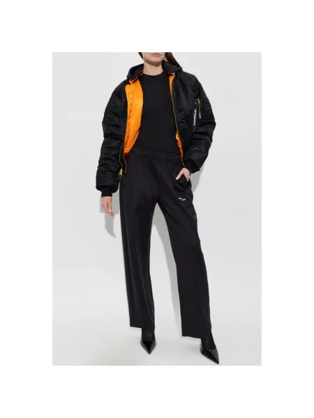 Spodnie dresowe Vetements z logo czarne