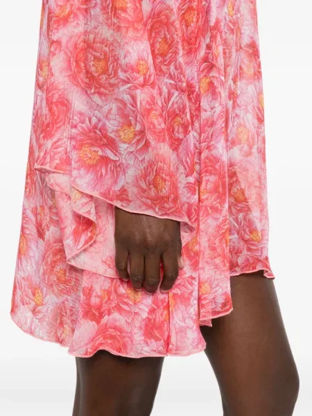 Rochie mini Styland cu model floral cu imagine de costum roz