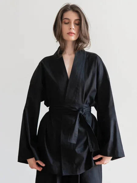 Лляна Сорочка FORLY чорний