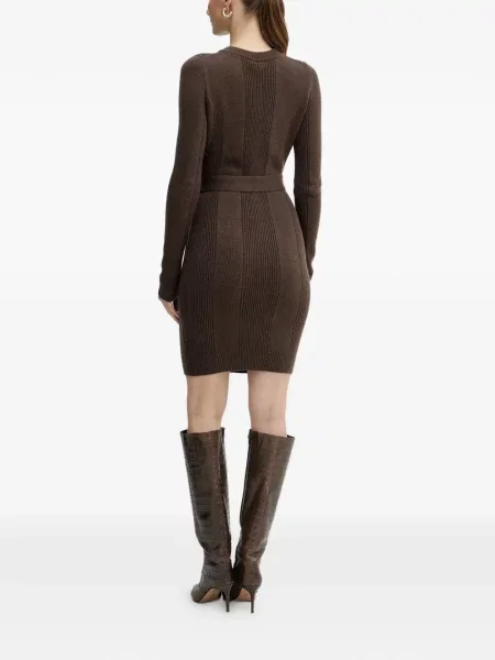 Sukienka mini Guess brązowa