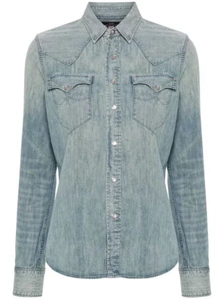 Kowbojska koszula Ralph Lauren Rrl niebieska