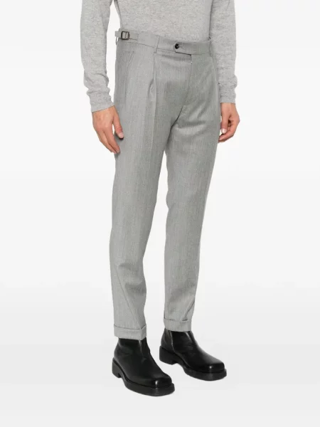 Pantaloni Berwich retro conici gri