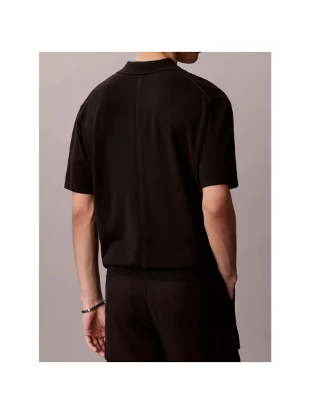Koszulka polo Calvin Klein czarna