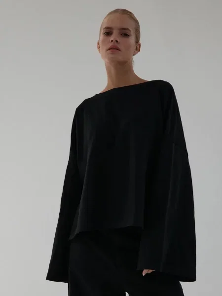 Tricou cu mânecă lungă Muuv. negru