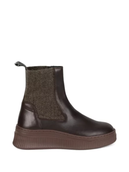 Botine Voile Blanche maro