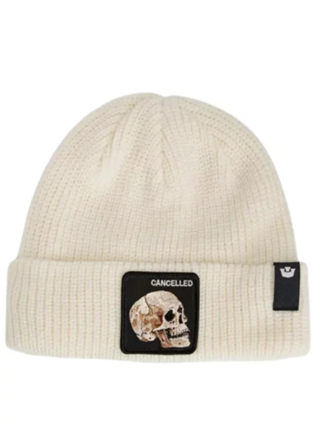 Czapka Goorin Bros Th Cancelled Beanie Dorośli biała