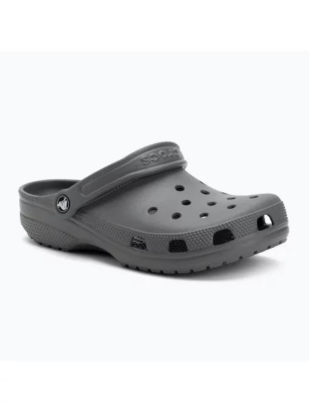 Klasické pantofle Crocs šedé