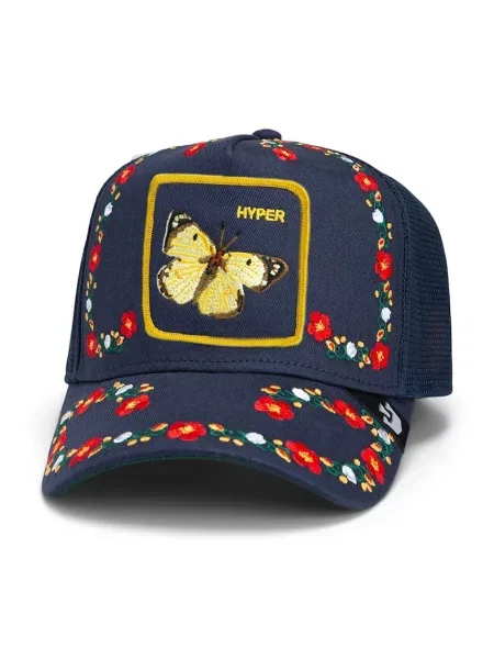Шапка с козирка Goorin Bros Hyper Active с апликация тъмносиньо