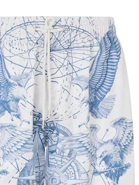 Pantaloni scurți Philipp Plein cu imagine alb
