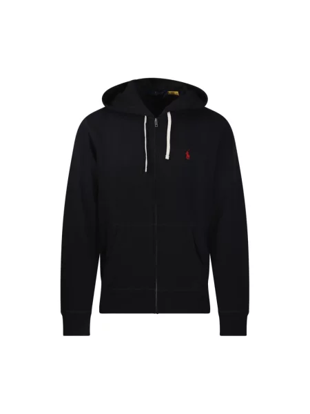 Bluza rozpinana Polo Ralph Lauren z logo polarowa czarna