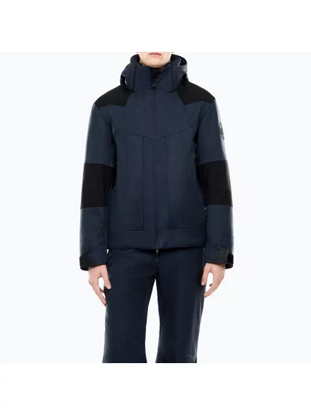 Geacă de schi pentru bărbați Emporio Armani Elitary Fashion fancy blue herringbo albastru