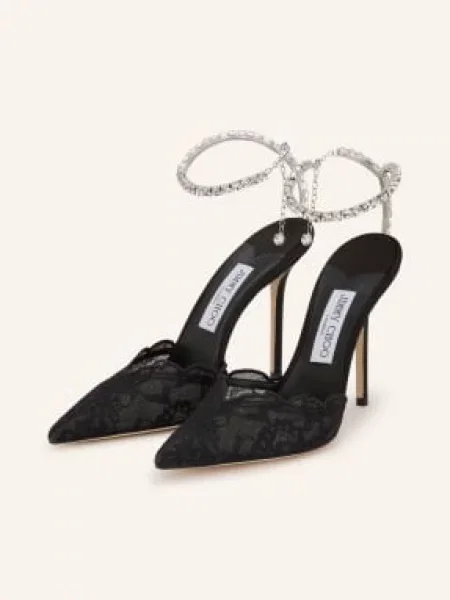 Lodičky Jimmy Choo s kamínky černé