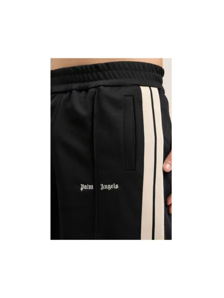 Szorty Palm Angels klasyczne do biegania z logo czarne