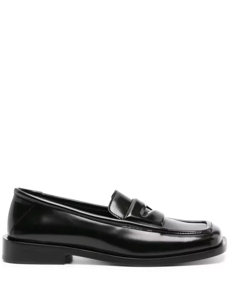 Pantofi loafer The Attico din piele negru