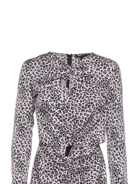 Rochie Maje cu imagine cu model leopard roz