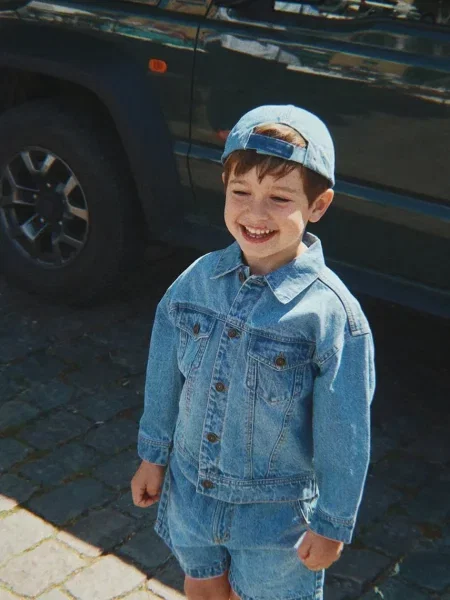 Konges Sløjd шорти дитячі джинсові MAGOT DENIM SHORTS GOTS