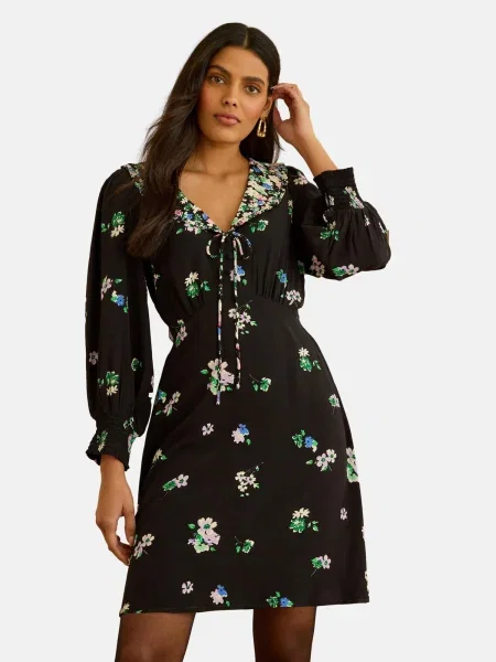 Love & roses Rochie fildeş / albastru regal / verde negru