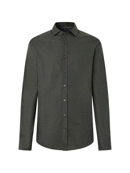 Lung cămașă Hackett London verde